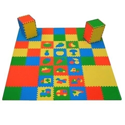 Коврик-пазл Экополимеры (63 плиты 30x30x0,9см, 5кв.м./уп) Транспорт+Сад-Огород+Мягкий пол