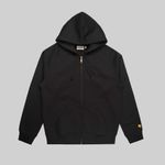  Толстовка мужская Carhartt WIP Chase Jacket Hooded артикул:I033664_black - купить в магазине Дайс