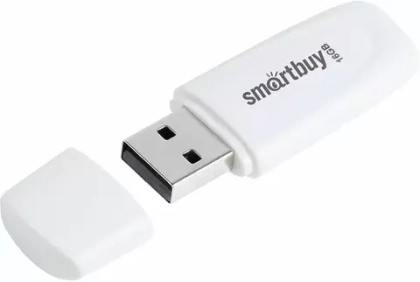 16GB USB Smartbuy Scout White