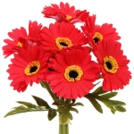 Цветы искусственные «Natur» 33см Герберы 7шт красные