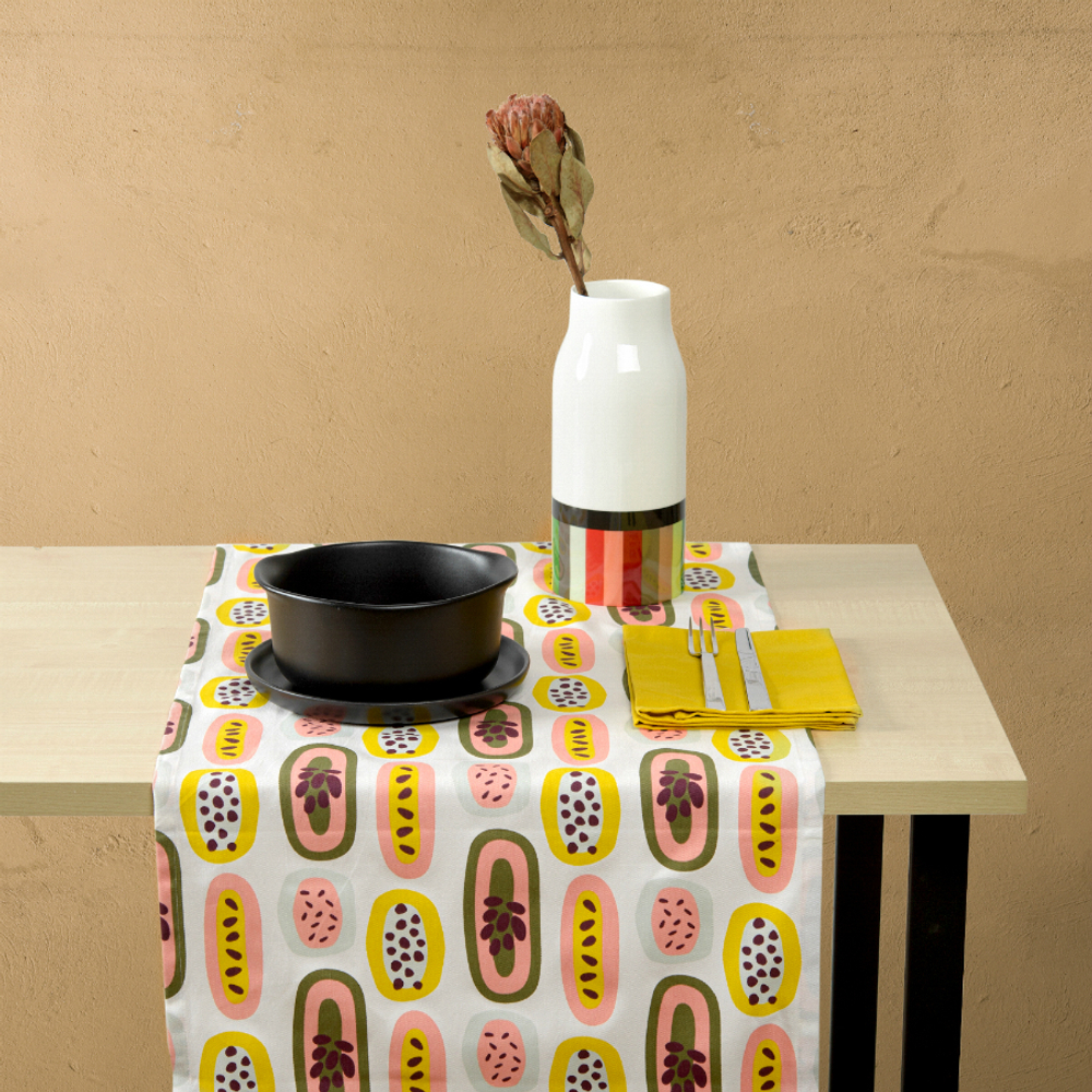 Салфетка под приборы из умягченного льна с декоративной обработкой горчичный essential, 35х45 см