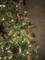 Елка с гирляндой встроенной «Eiffel» Эйфель (Литая хвоя) от 1,8 м до 2,7 м