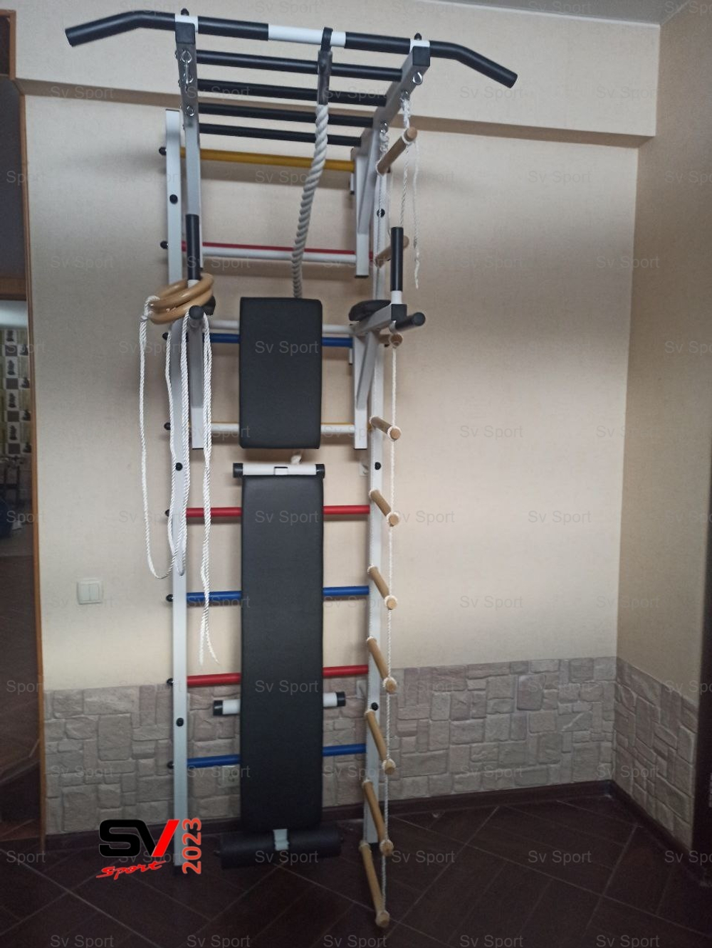 Монтаж шведской стенки Sv Sport в бетонные, кирпичные стены