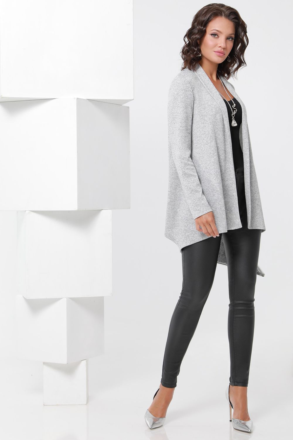 Кардиган светло-серый DStrend (Акция)