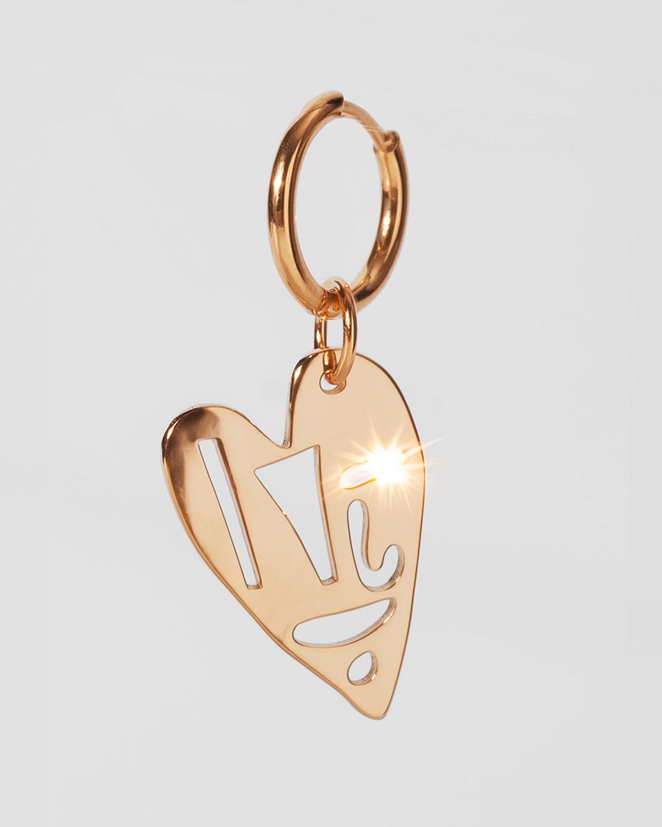 Моносерьга Сердце Видит