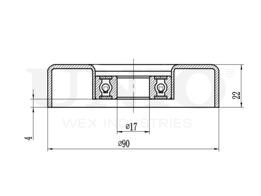 Ролик натяжной приводного ремня UNIO TNS-10059