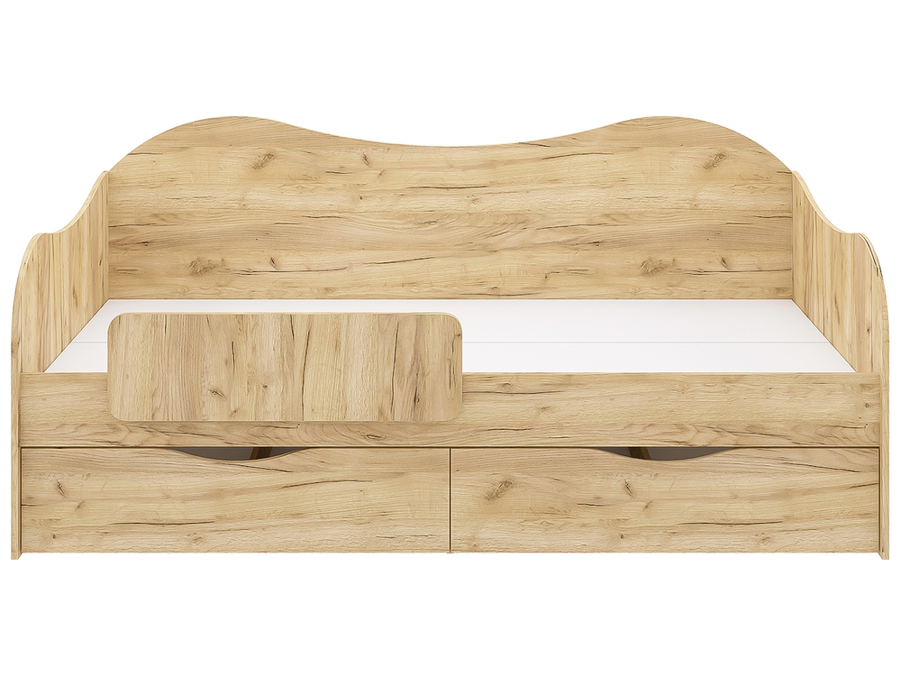 Кровать БОКС 90/2 с ящиками Крафт золотой