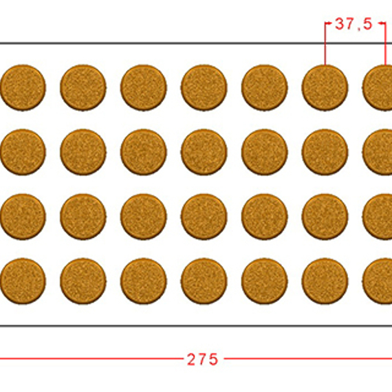 1000| Форма для шоколадных конфет &quot;Таблетка шагрень &quot; (275*175 мм)