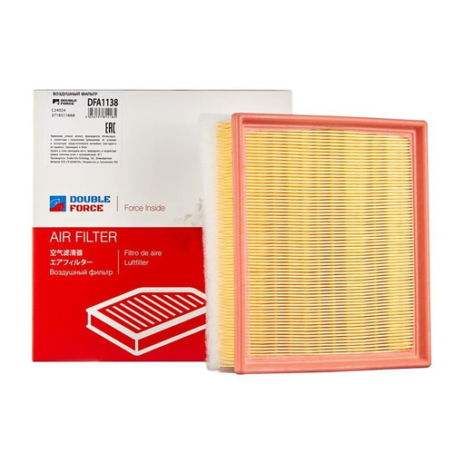 Фильтр воздушный DOUBLEFORCE Замена для арт. DFA1142 DFA1138