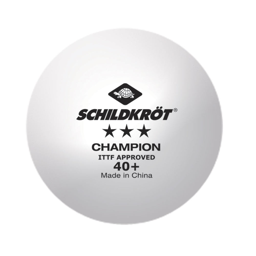 Мячи н/т Schildkrot 3* Champion ITTF(3 шт)