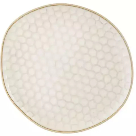 Тарелка «Кюпсели» мелкая керамика ,L=27,B=25см бежев