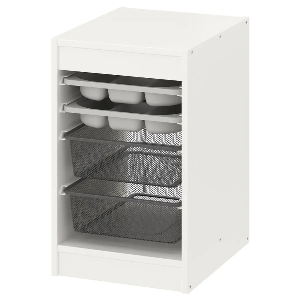 Стеллаж - IKEA TROFAST, 34х44х55 см, белый/серый, ТРУФАСТ ИКЕА