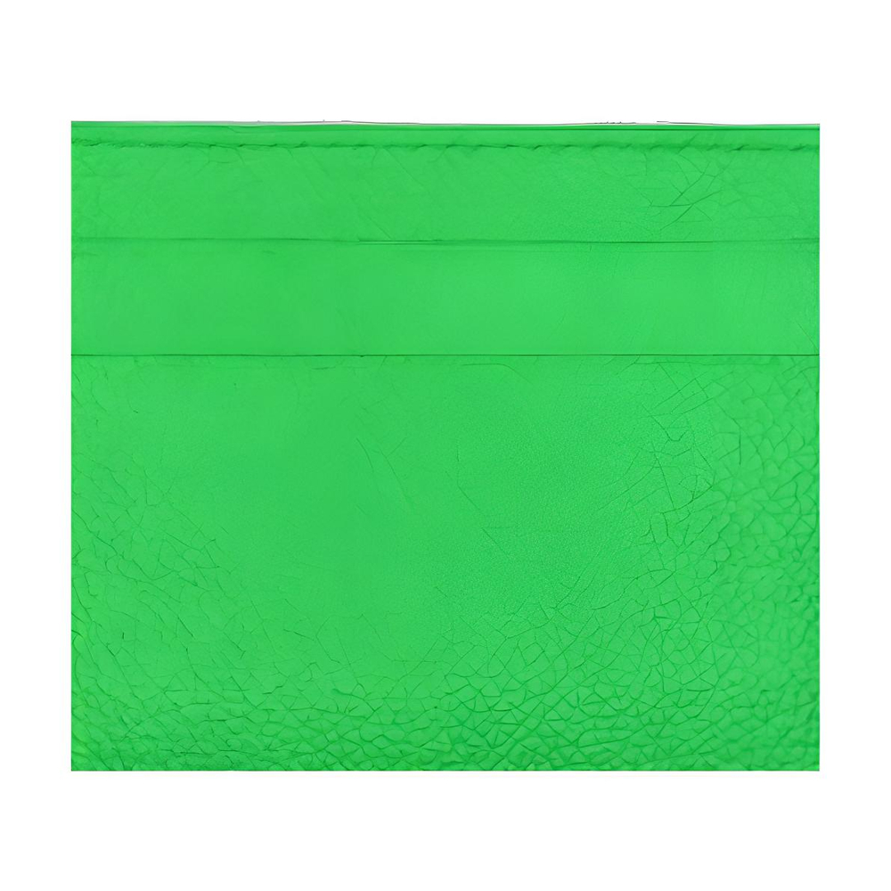 Balenciaga Cash Letter Print Cow Leather Card Holder Card Holder Men"s Green