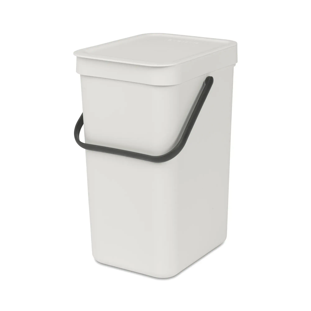 Brabantia Контейнер для мусора Sort & Go 12л Светло-серый