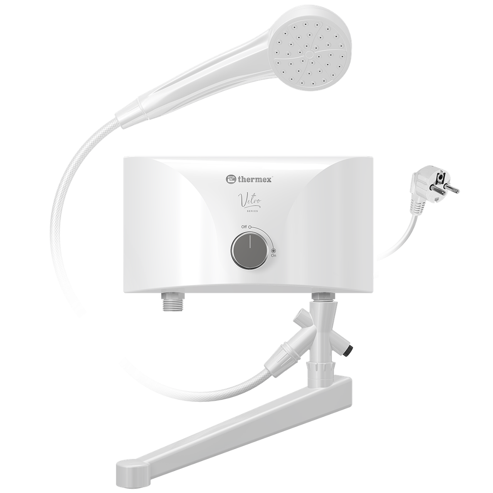 Проточный электронагрев. Thermex  Vetro 3500 Shower