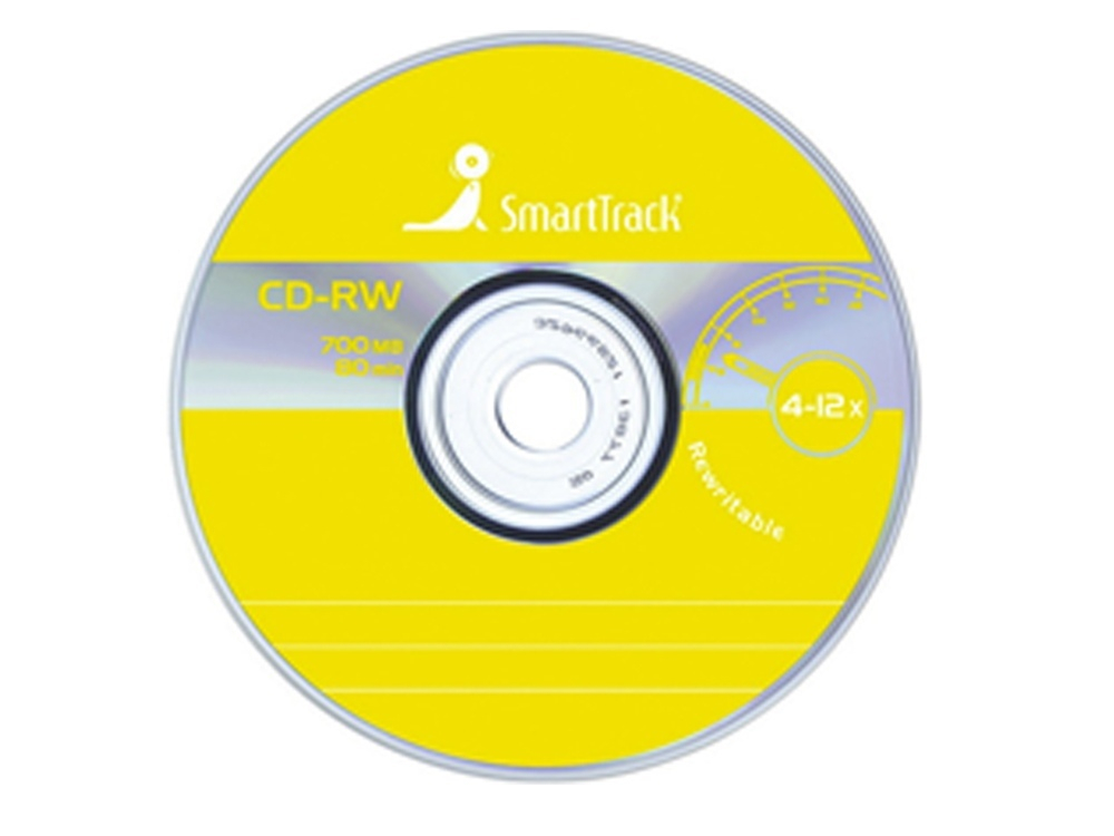 Диск CD-RW 700mb 80 min 4-12х SmartTrack 1шт