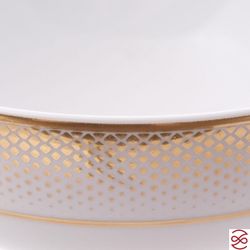 Набор салатников Falkenporzellan Deluxe Shape - Rio White Gold 13 см (6 шт)