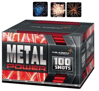 Батарея салютов "Metal Power" SB-100-01*  100 залпов * 1.2"
