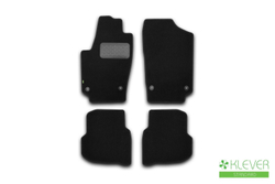 Коврики в салон для VOLKSWAGEN Polo Sedan, 2010-2020 седан, 4 шт. (текстиль) KVR02513001210KH
