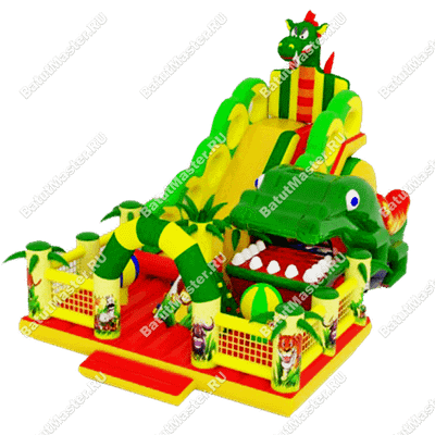 Надувной батут "Прерия" 14*7*7 м