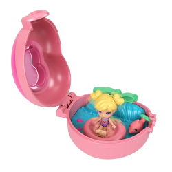 Polly Pocket - Фруктовый сюрприз КЛУБНИКА Компактный набор JKC87