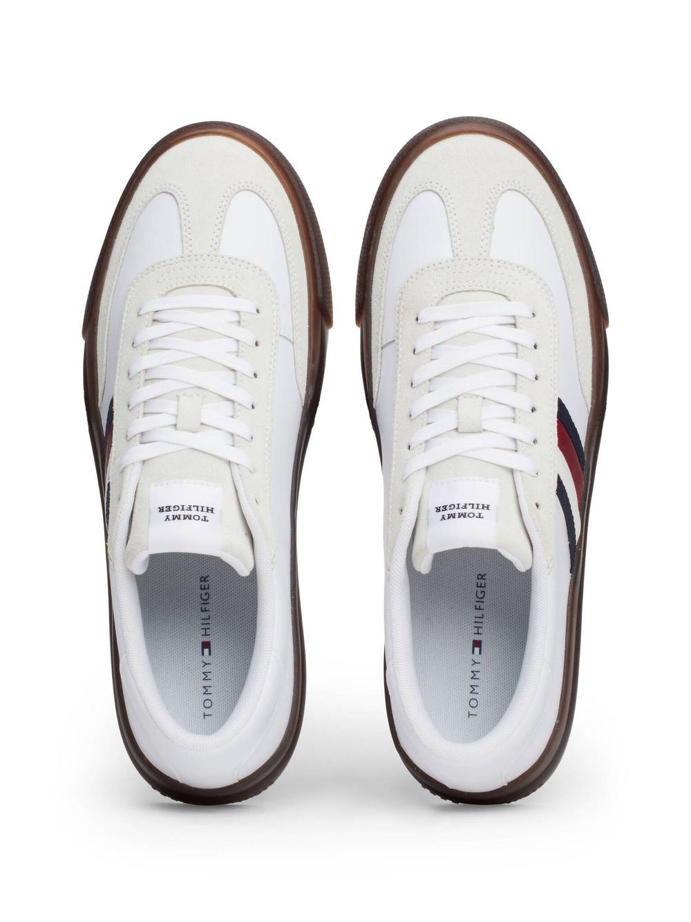 Кожаные кроссовки Tommy Hilfiger - белый(FM0FM05209)