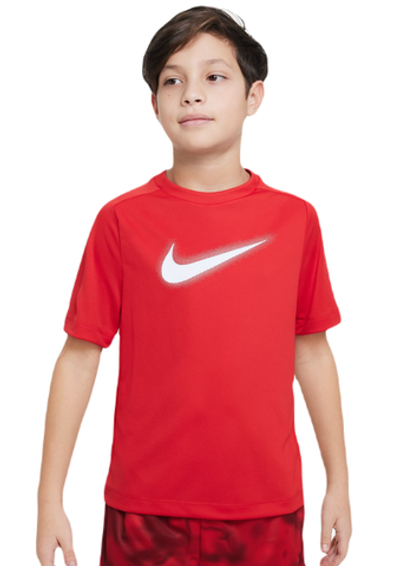 Детская теннисная футболка Nike Dri-Fit Multi+ Top - Red