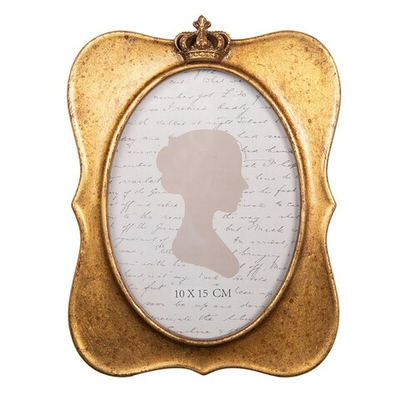 Фоторамка "Античная корона" 14x2x19см (Фото10x15см) Поликерамика,стекло