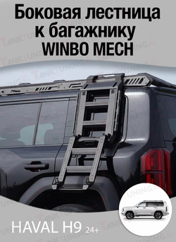 Haval H9 24+ Боковая лесенка к багажнику WINBO MECH