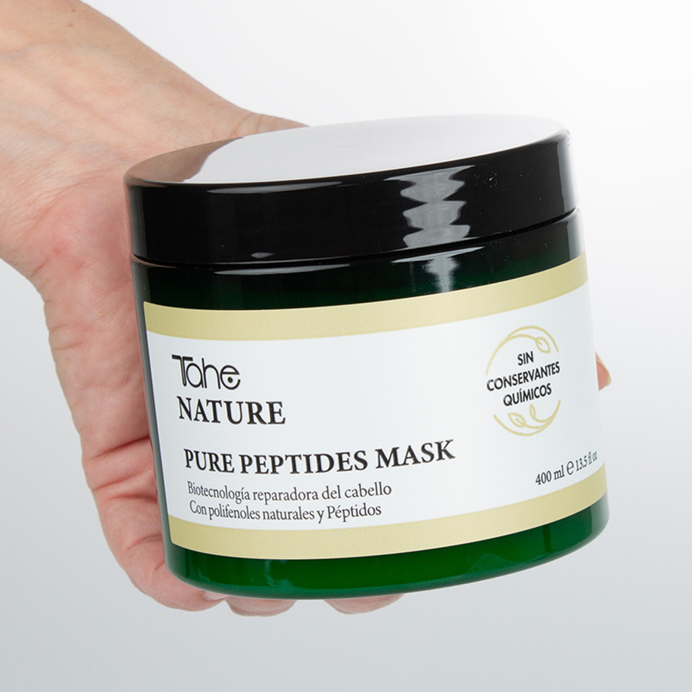 Tahe Пептидная маска для волос против ломкости - PURE PEPTIDES MASK, 400 мл