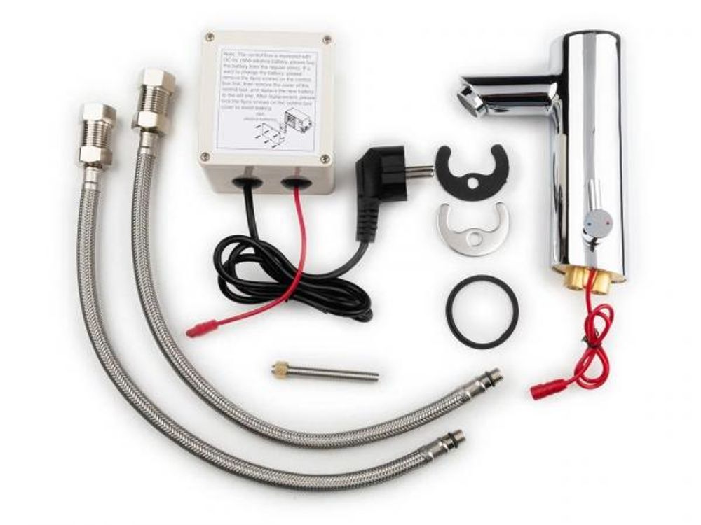 Смеситель сенсорный для раковины и столешницы латунь NOFER 07261M.B глянцевый