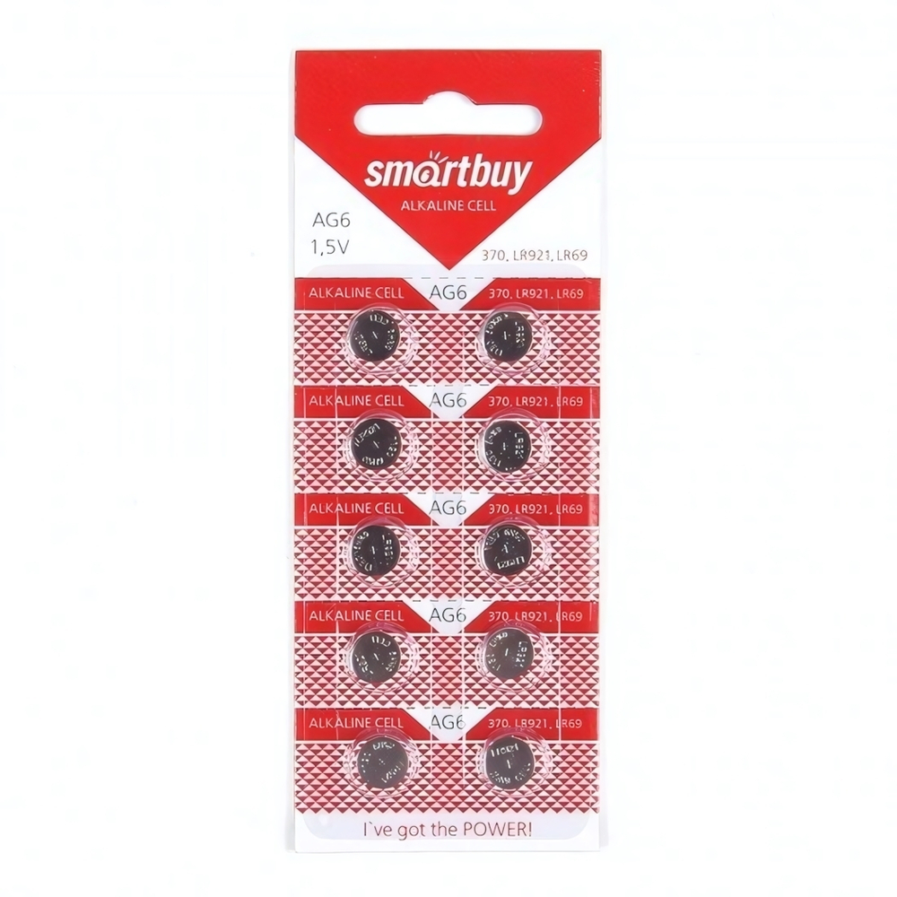 Батарейки SmartBuy AG6 BL10, 012031