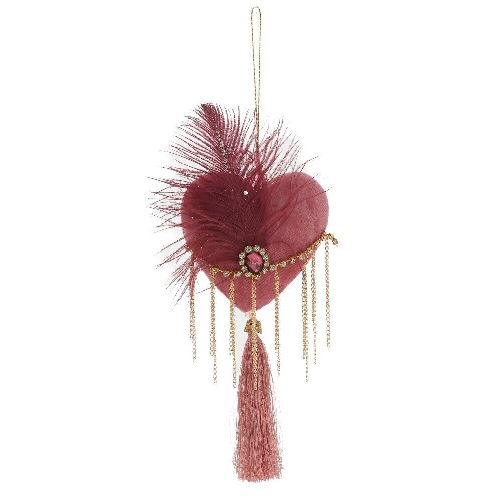 GAEM Украшение новогоднее "Сердце", L12,5 W3 H23 см, 2в.