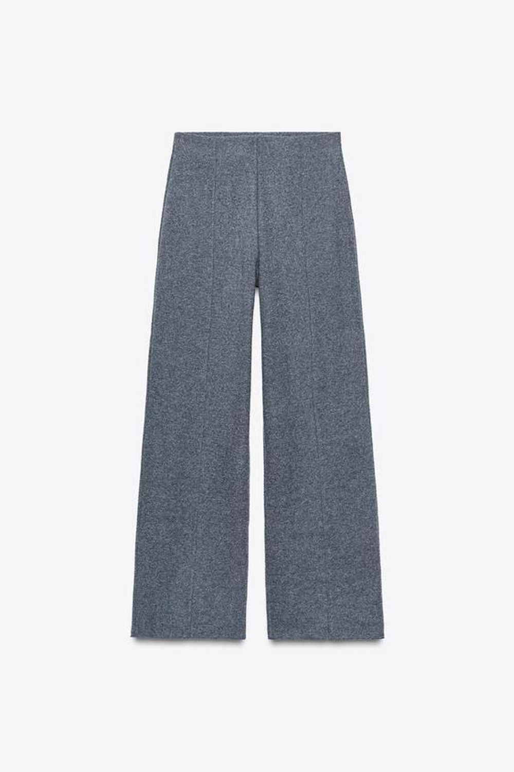 ZARA БРЮКИ-ПАЛАЦЦО ИЗ МЯГКОЙ ТКАНИ, МЯГКИЙ СЕРЫЙ