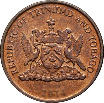 1 цент 1976-2016 Тринидад и Тобаго