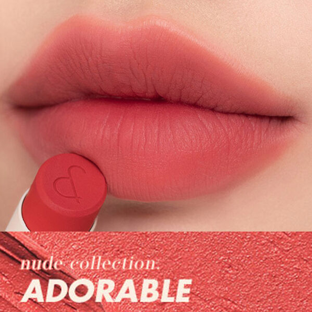 Лёгкая матовая помада для губ Rom&nd Zero Matte Lipstick #08.Adorable, 3гр