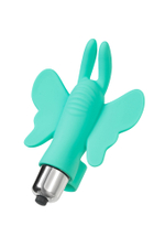 Вибронасадка-бабочка на палец Eromantica мятная 10 см