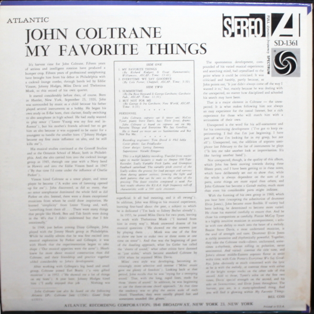 John Coltrane / My Favorite Things (LP)