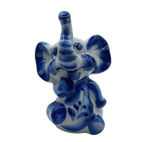 Фигурка Слоненок Леха гжель