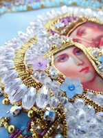 И-26а Набор для вышивания хрустальными камнями Святые Петр и Феврония (мал.)