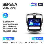 Teyes CC2 Plus 9" для Nissan Serena 2016-2018