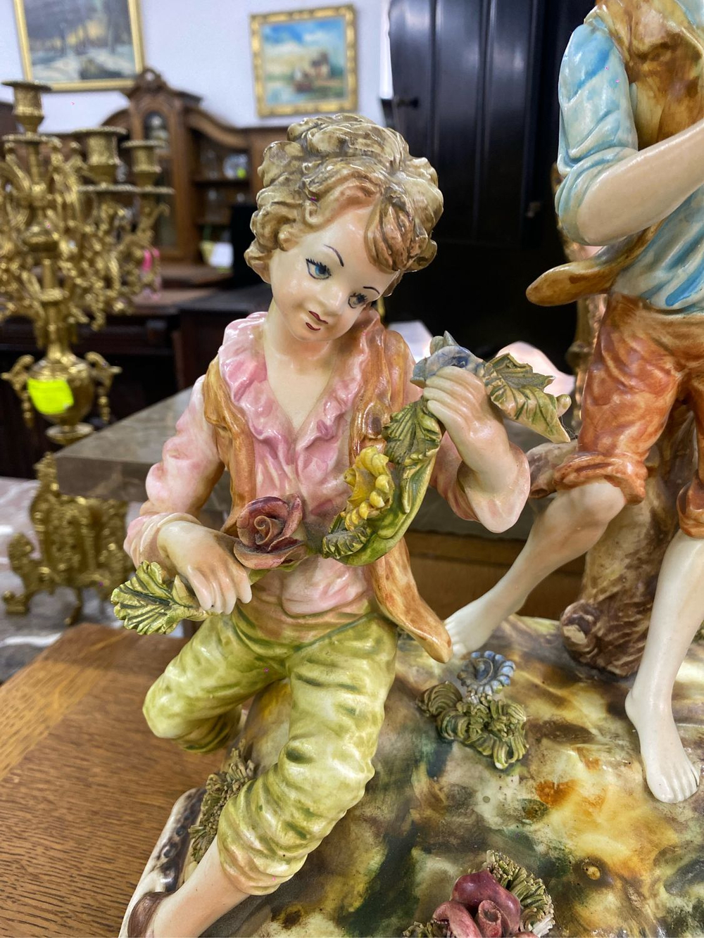Винтаж: Скульптурная композиция Capodimonte