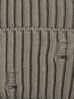 Шапка бини рваная и снуд осенняя