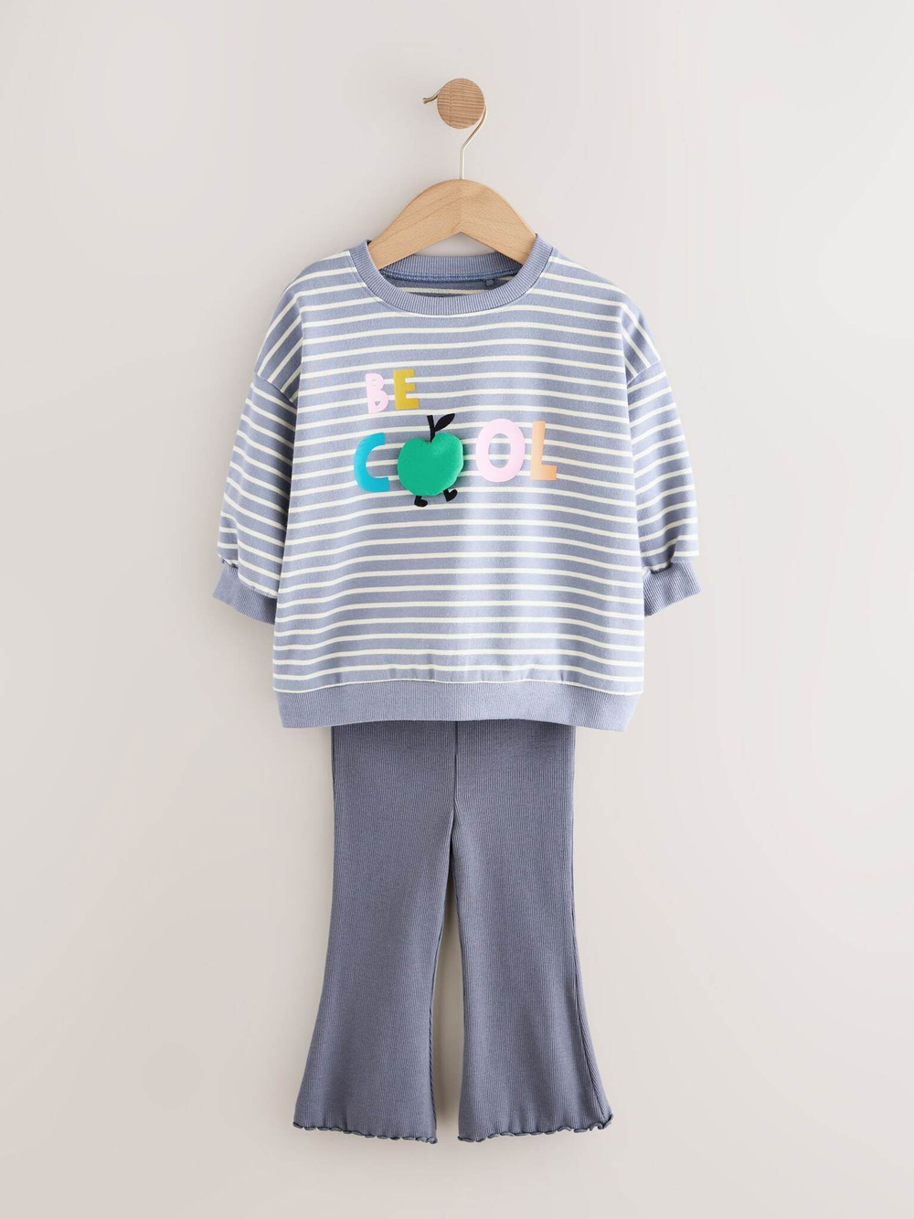 Толстовка и легинсы в комплекте для девочки Next E65-384, 2 шт., Зеленый, Молочный, Серый