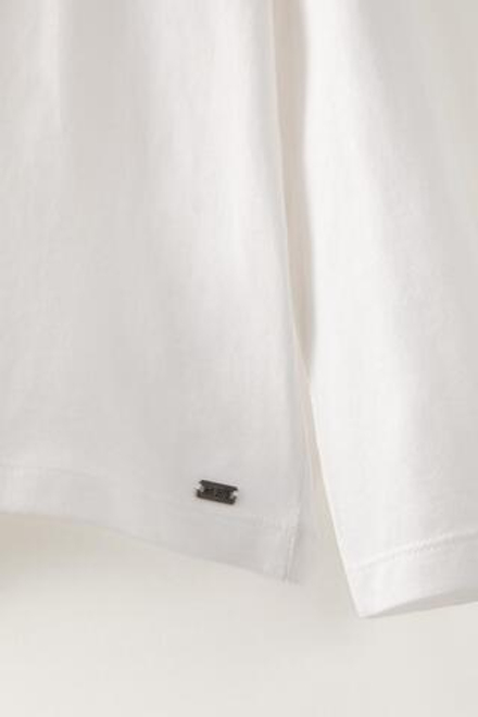 ZARA ОДНОТОННАЯ ФУТБОЛКА, БЕЛЫЙ