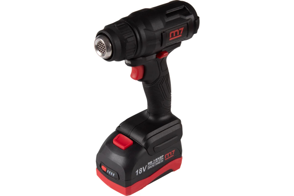 Аккумуляторный термофен,18 В, 7 предметов MIGHTY SEVEN DHG-101A