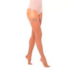 Чулки Fleur с ажурной силиконовой резинкой 1 рост 2 класс компрессии бежевый размер S