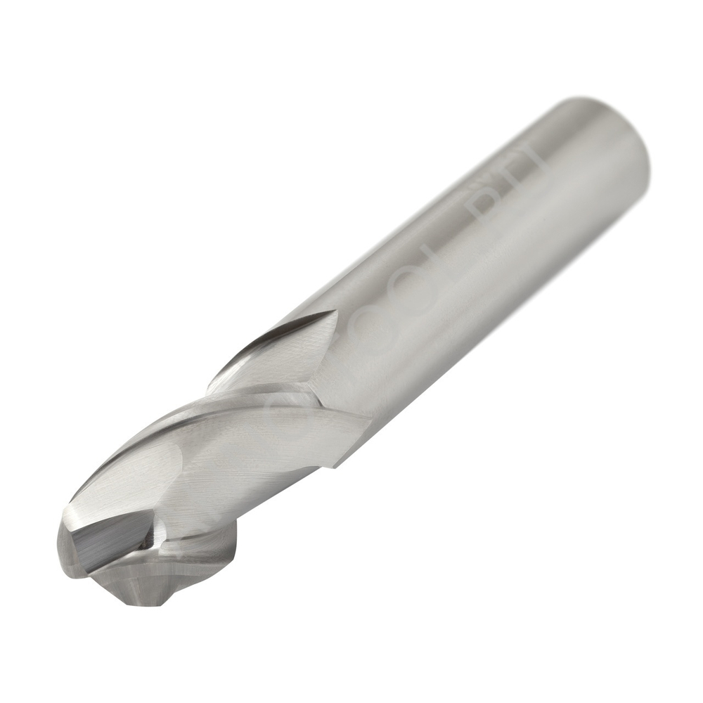 Фреза твердосплавная сферическая 6мм (L=50, l=12, хв=6) Z2 35° по алюминию и цвет.металлам BRAL-2B-R3.0 AHNO