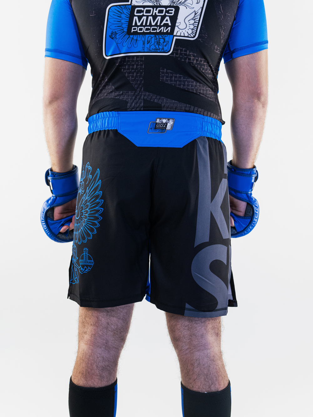 Шорты TFG Союз ММА России (Lite)  (черный-синий)