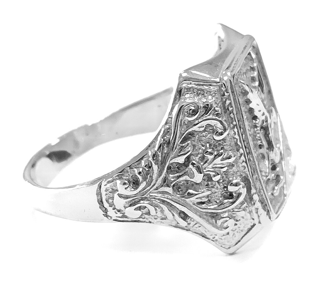 Ювелирное мужское кольцо из серебра 925 пробы,вставка фианит,размер 21.5